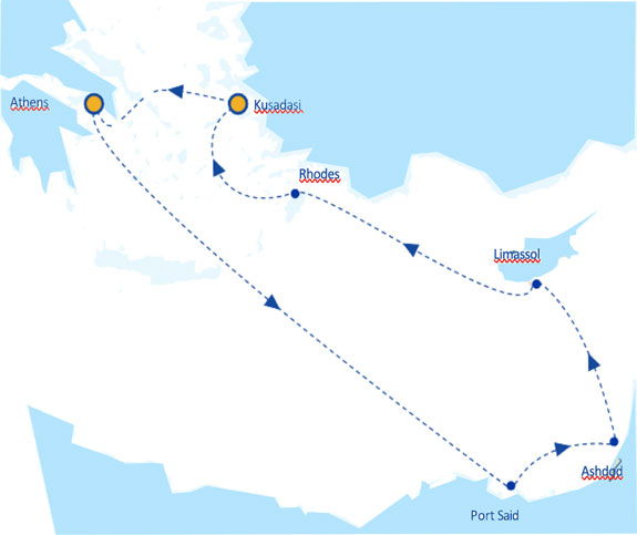 3 Kıta 7 gece Yunan Adalarına Gemi Turu programı